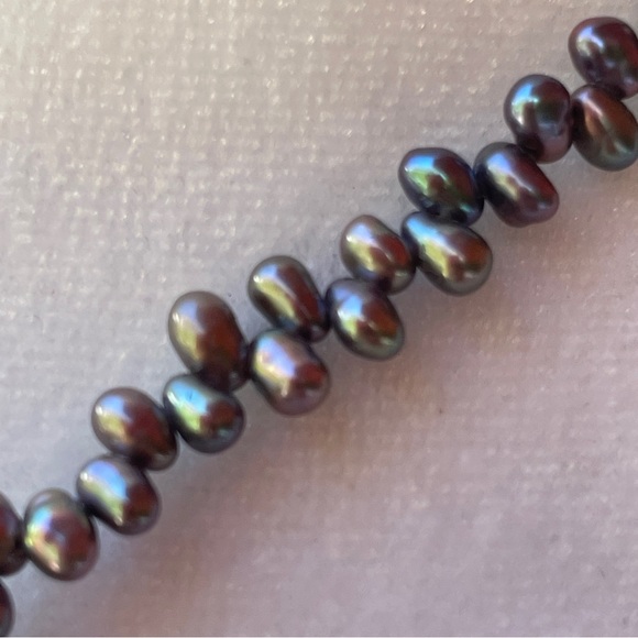 Unique Handmade Statement Necklace Pendant Oval Pearls Beading - Picture 7 of 10